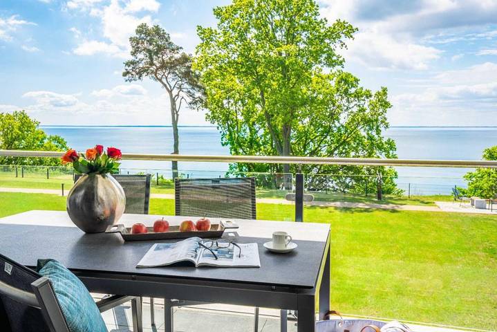 Ferienwohnung für 5 Personen, mit Balkon und Garten sowie Sauna