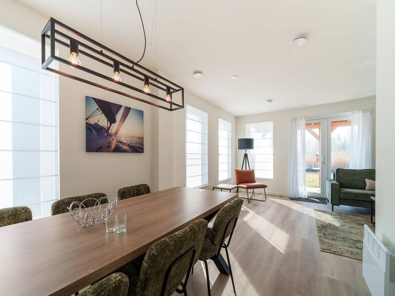 Mooi vakantiehuis met sauna nabij een meer in Bernisse, Nederlandse Noordzeekust