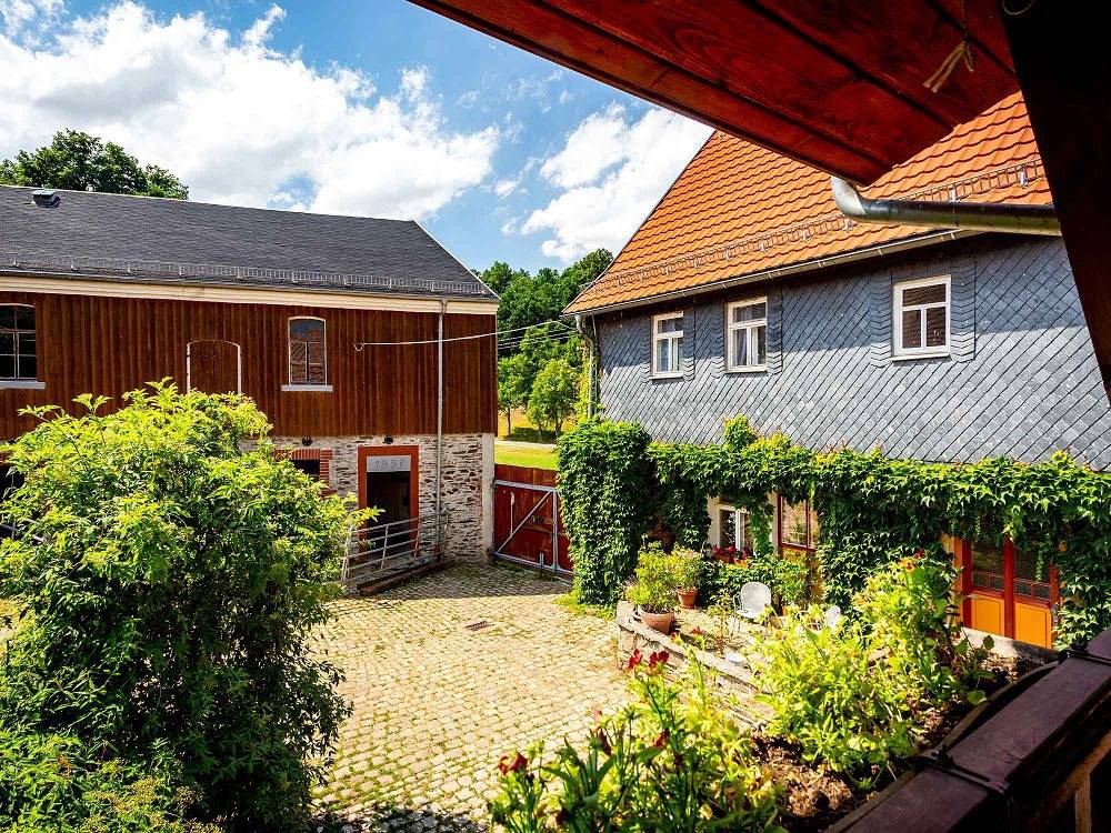 Ganze Ferienwohnung, Brückenhof Rohna - Kälberstall in Harth-Pöllnitz, Region Greiz