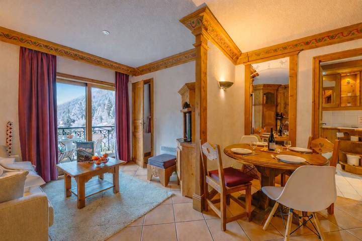 Gîte pour 4 personnes, avec sauna et balcon, adapté aux familles dans Argentière - 4