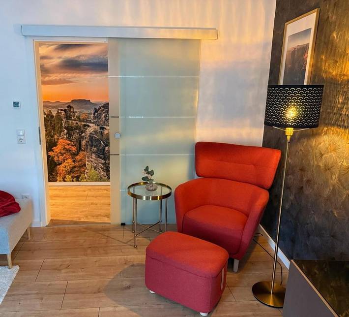 Ferienwohnung für 2 Personen, mit Terrasse in Krippen