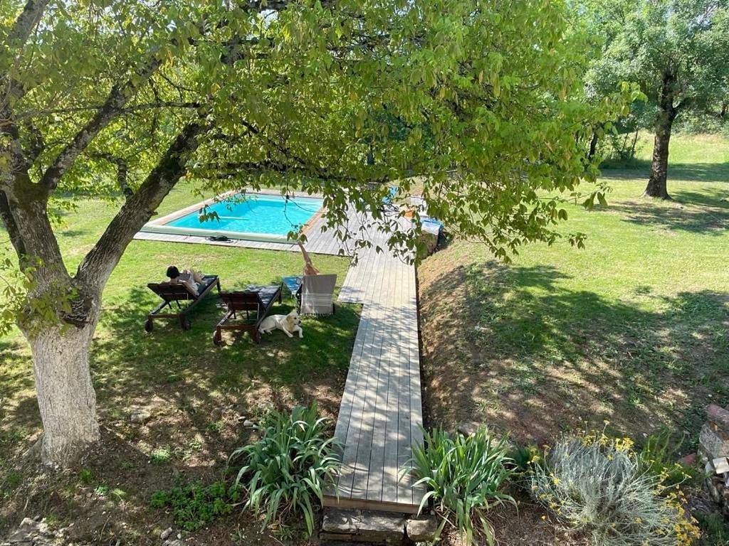 King Room with Pool View in Sainte-Croix (Tarn), Région d'Albi