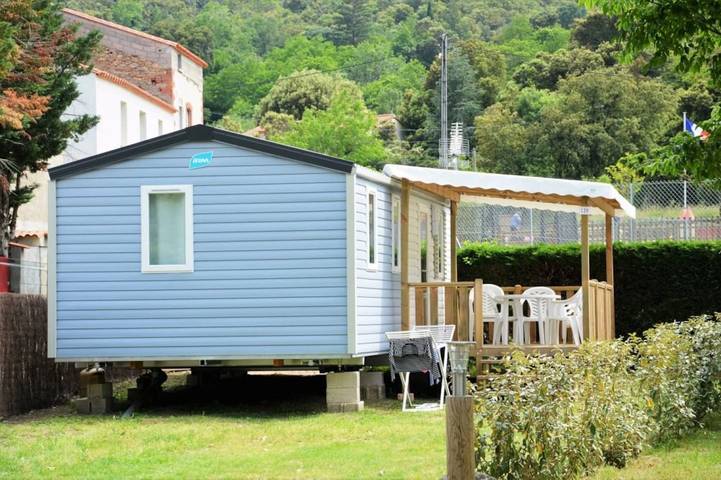 Mobil home pour 8 personnes, avec jacuzzi et piscine ainsi que bassin pour enfant et sauna, animaux acceptés à Arles-sur-Tech - 3