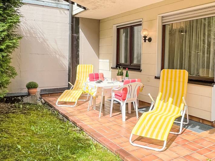 Ferienwohnung für 3 Personen, mit Terrasse und Garten sowie Sauna in Landkreis Waldshut