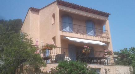 Villa pour 7 personnes, avec terrasse ainsi que jardin et piscine, animaux acceptés à Saint-Cyr-sur-Mer