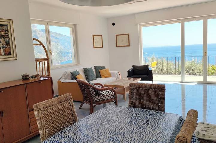 Villa mit spektakulärer Aussicht, in ruhiger Lage, sehr romantisch, in Spiaggia Fornillo, Positano