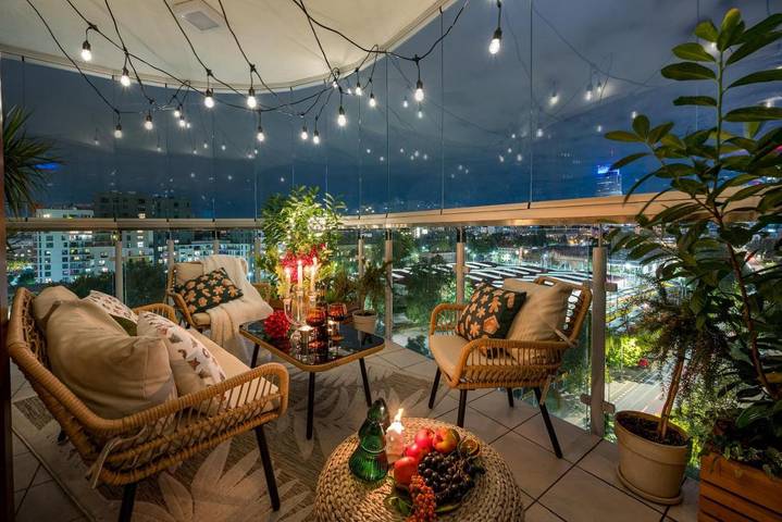 Loft dla 5 osób, z ogród i widok w Warszawa
