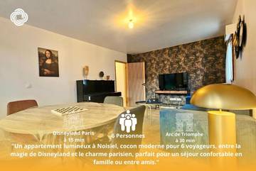 Gîte pour 6 personnes, avec vue ainsi que terrasse et jardin à Noisiel