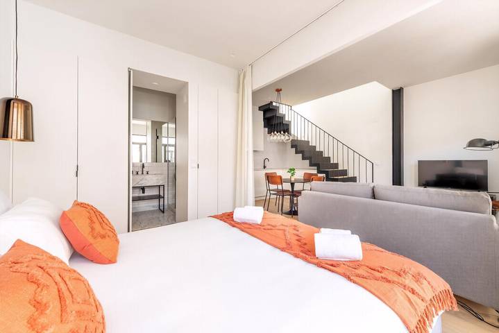 Ganzes Studio, Studio für 4 Personen mit Terrasse in São João (Lissabon), Lissabon