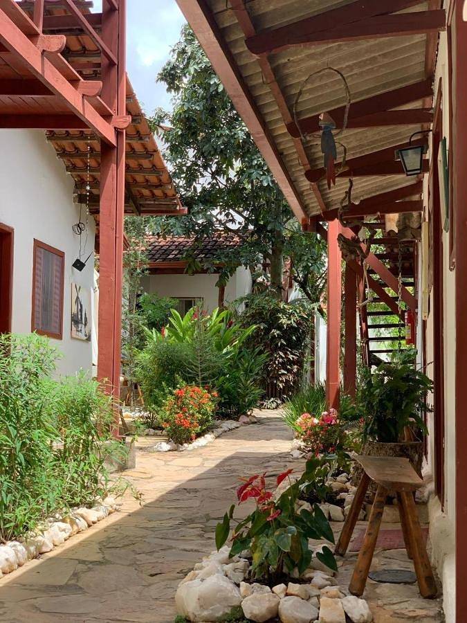 Pousadas para 4 pessoas, com jardim e terraço, adaptado a crianças em Alto Paraíso de Goiás