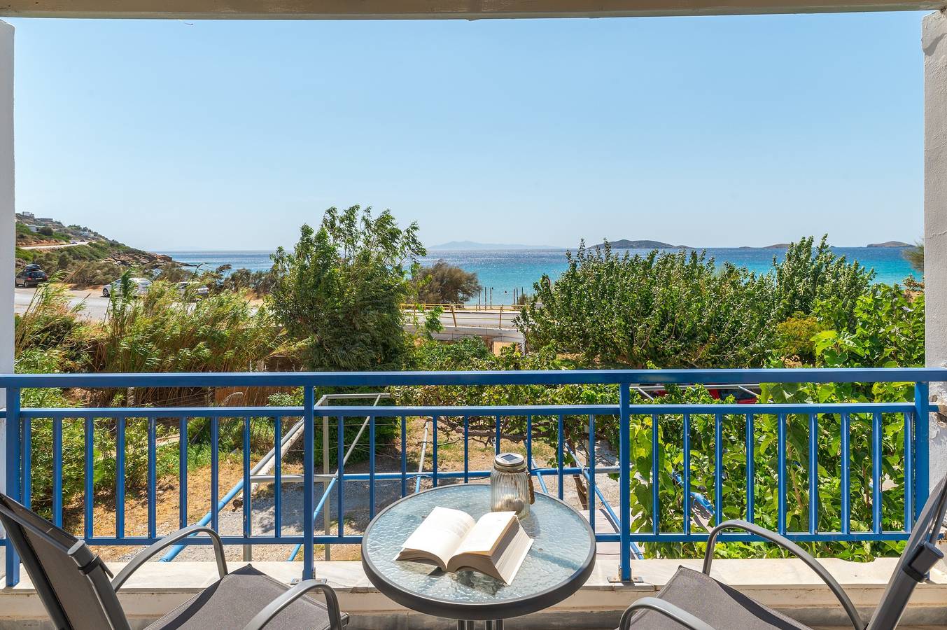 Ferienhaus '1b Kypri Seaview Perasma Studio' mit Meerblick, Wlan und Klimaanlage in Andros