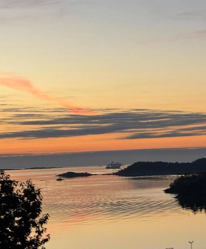 Ferienwohnung für 5 Personen, mit Seeblick und Garten sowie Ausblick in Kristiansand