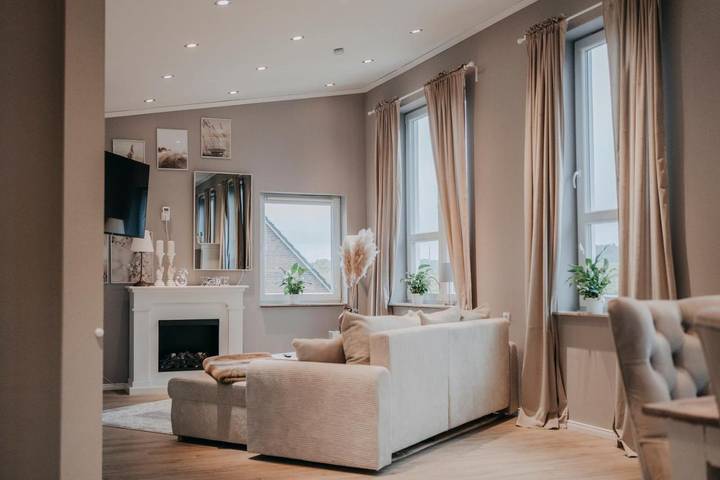 Ferienwohnung für 4 Personen, mit Garten und Sauna sowie Ausblick, mit Haustier - 1