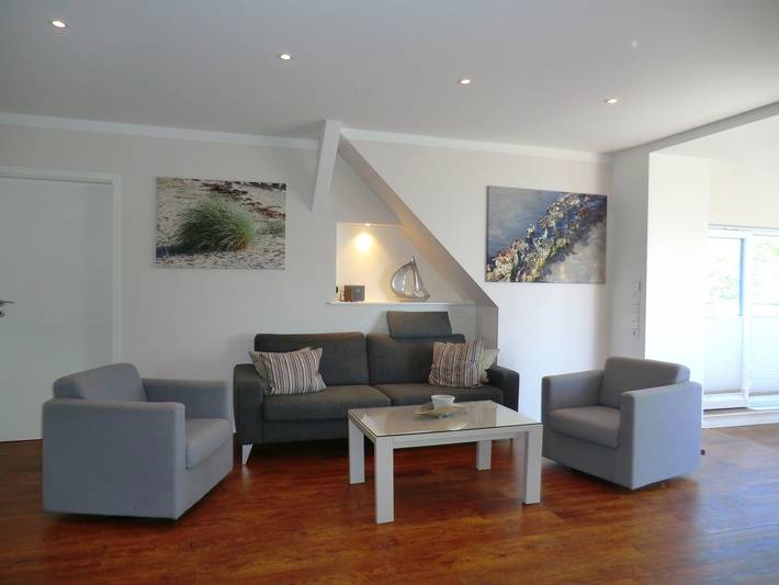 Ganze Ferienwohnung, Luxus-Penthouse am Strand, mit Traum-Meerblick, Dachterrasse und Sauna in Nordfriesische Inseln (Schleswig-Holstein) (Schleswig-Holstein), Wyk auf Föhr