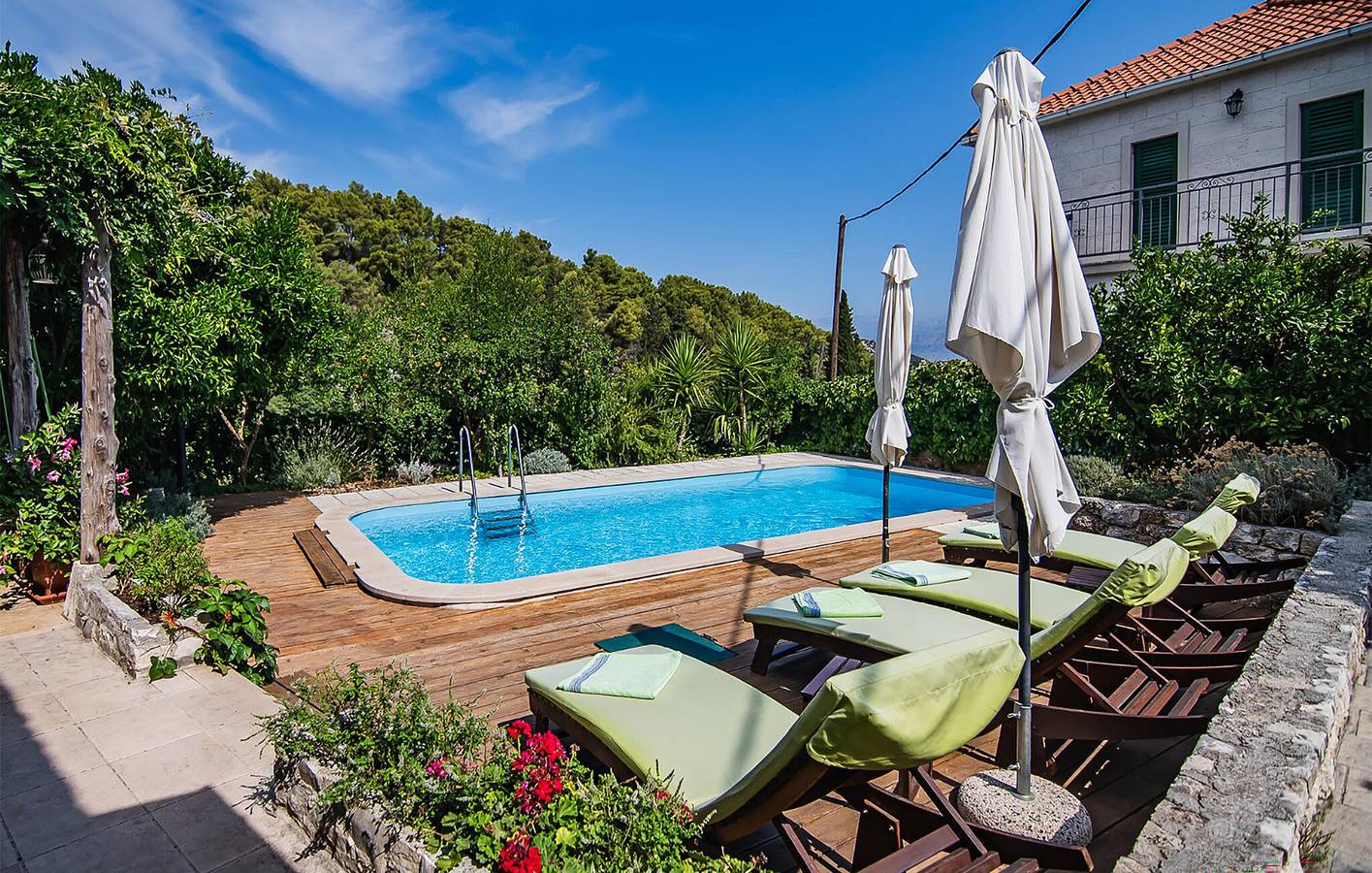 Ferienhaus für 6 Personen mit Ausblick in Postira, Brac