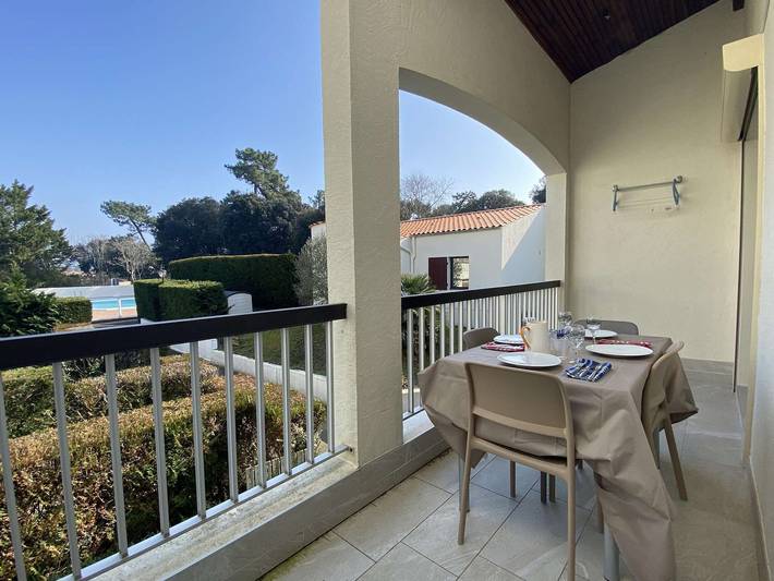 Appartement de vacances pour 4 personnes, avec Balcon et Piscine