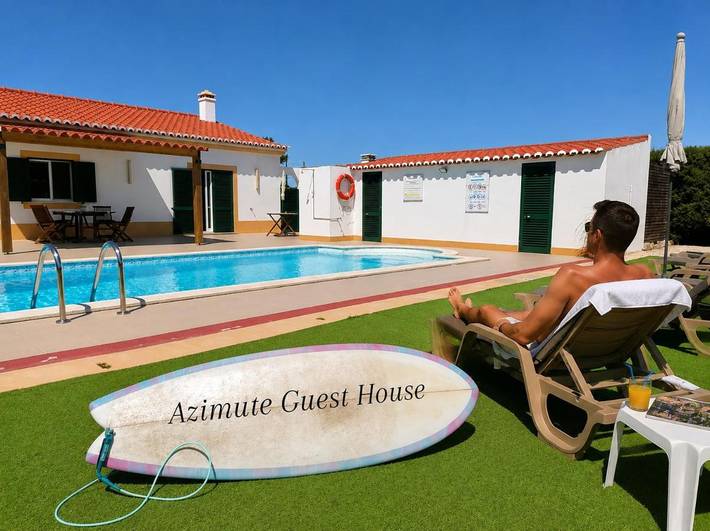 Maison d’hôte pour 2 personnes, avec vue ainsi que piscine et jardin à Aljezur