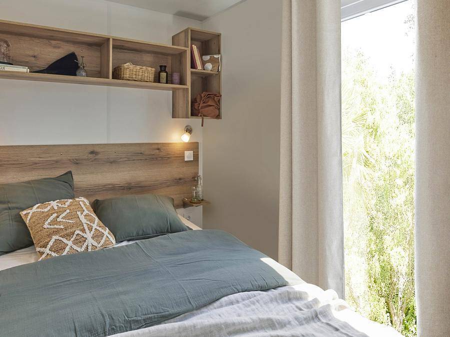 Flower Camping Provence Vallée - Mobilheim 2 personen - Mobilheim Premium 1 Zimmer in Manosque, Regionaler Naturpark Luberon