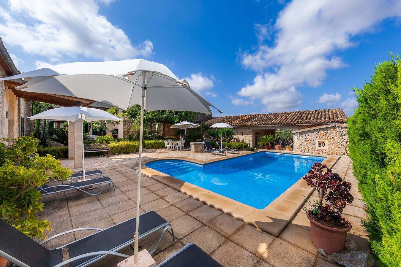 Mit Panoramablick und privatem Pool - Finca S'Alqueria Vell in Campanet, Mallorca Inselmitte