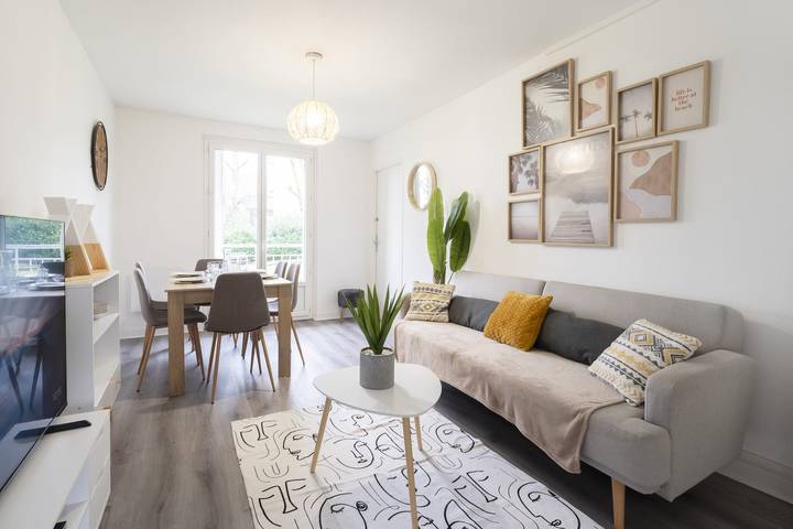 Appartement de vacances pour 6 personnes, avec Balcon et Jardin