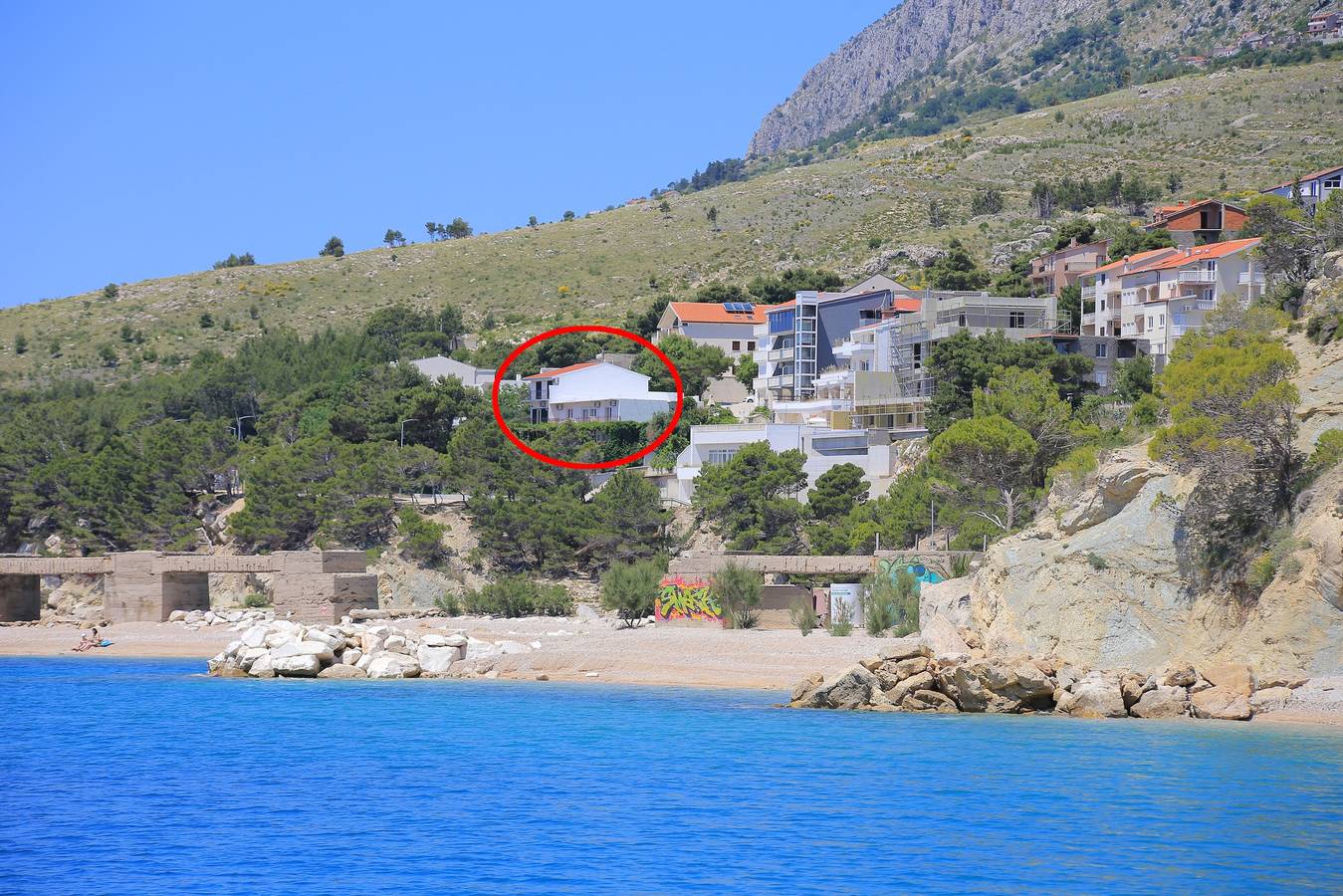 Ganze Wohnung, 2-Zimmer-Ferienwohnung am Strand Lokva Rogoznica (Omis) A-2762-a in Lokva Rogoznica, Omis-Riviera
