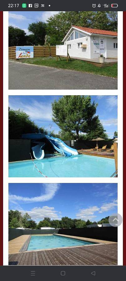 Camping pour 6 personnes, avec Terrasse ainsi que Jardin et Piscine