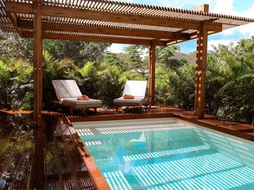Gîte pour 2 personnes, avec terrasse et piscine dans Saint Martin