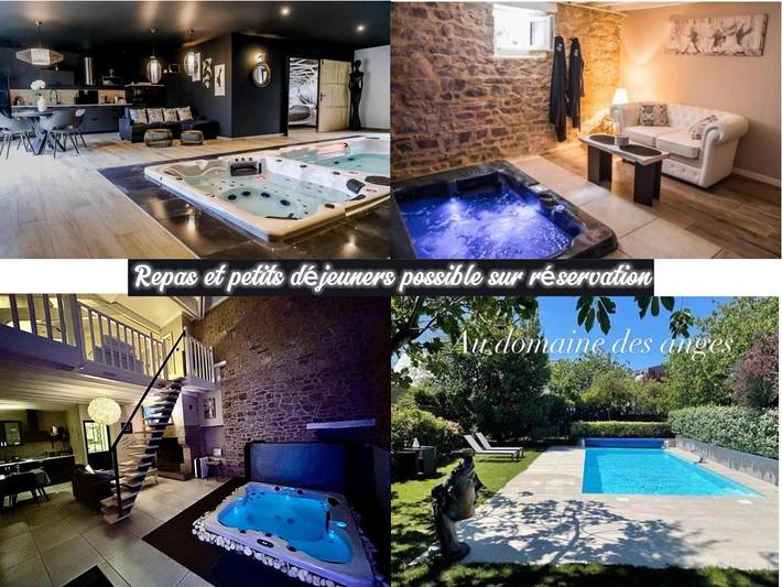 Ferienhaus für 2 Personen, mit Sauna und Pool sowie Whirlpool und Garten in der Bretagne