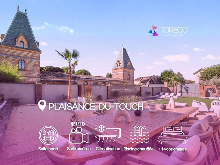 Maison de vacances pour 15 personnes, avec Terrasse ainsi que Piscine et Vue à Plaisance-du-Touch