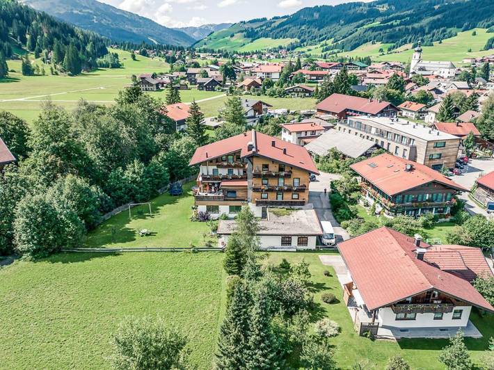 Ferienwohnung für 2 Personen, mit Balkon und Garten sowie Ausblick