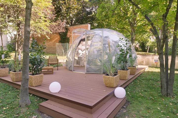 Tente pour 2 personnes, avec jardin et vue