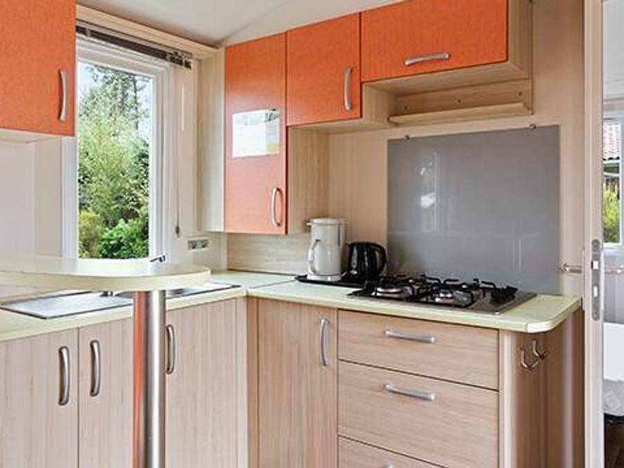 Camping Verdon Parc  - Mobilhome 4 personas - Mobil-home | Clásico | 2 Dormitorios | 4 Pers | Terraza elevada | Aire acondicionado | Tv in Gréoux-les-Bains, Parc naturel régional du Verdon