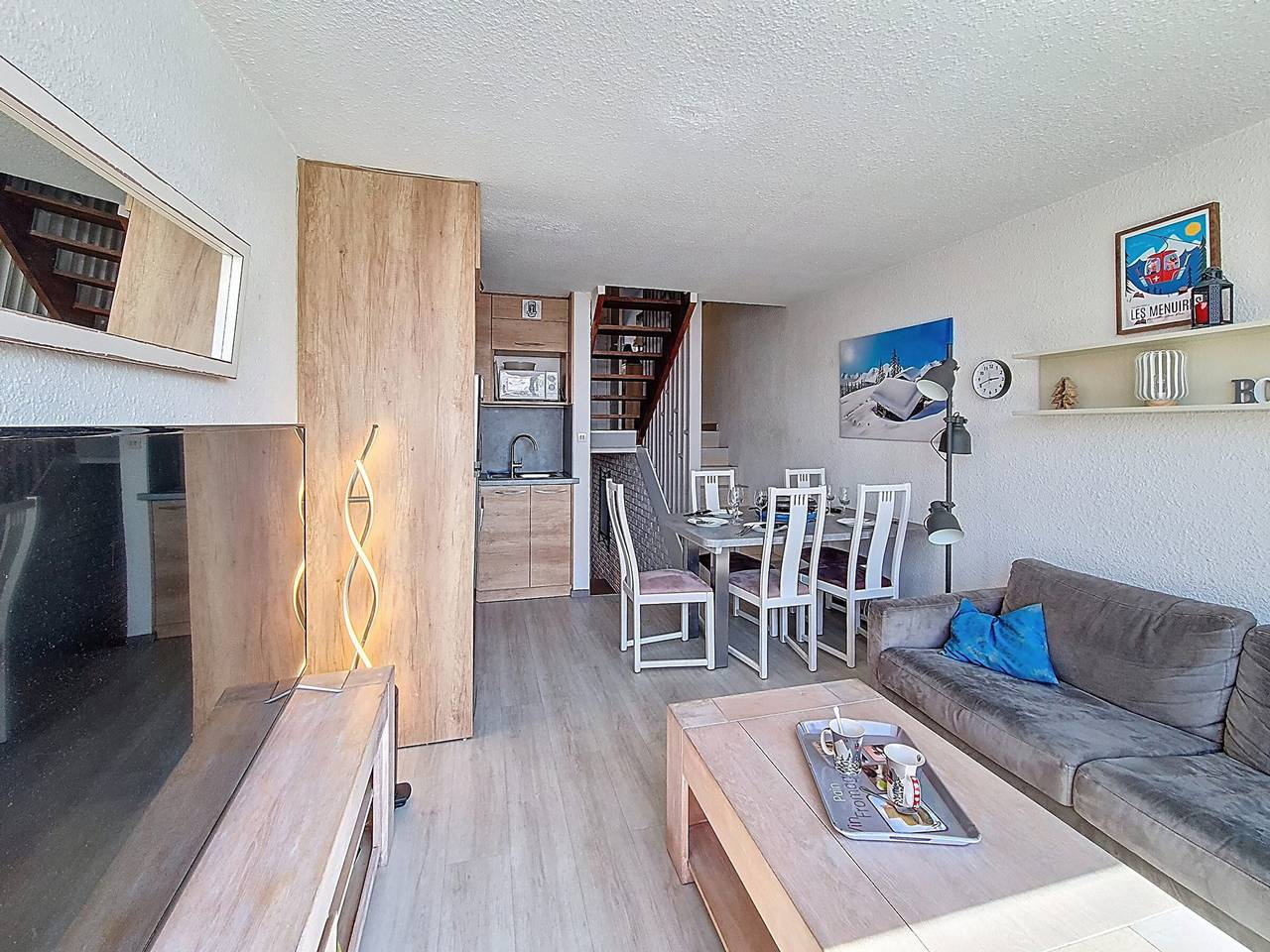 Geheel appartement, 3-room Apartment, 8 pers, Ski-in/Ski-out, Exceptional View, Wifi in Les Menuires, Saint-Martin-de-Belleville