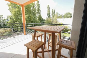Gîte pour 4 personnes, avec balcon/terrasse, adapté aux familles à Les Herbiers