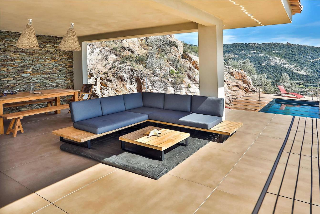 Luxurious architect-designed property pool sea view in Cargèse, Parc naturel régional de Corse