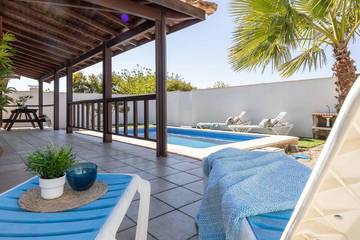 Chalet für 6 Personen, mit Pool und Balkon sowie Garten, mit Haustier in Riumar