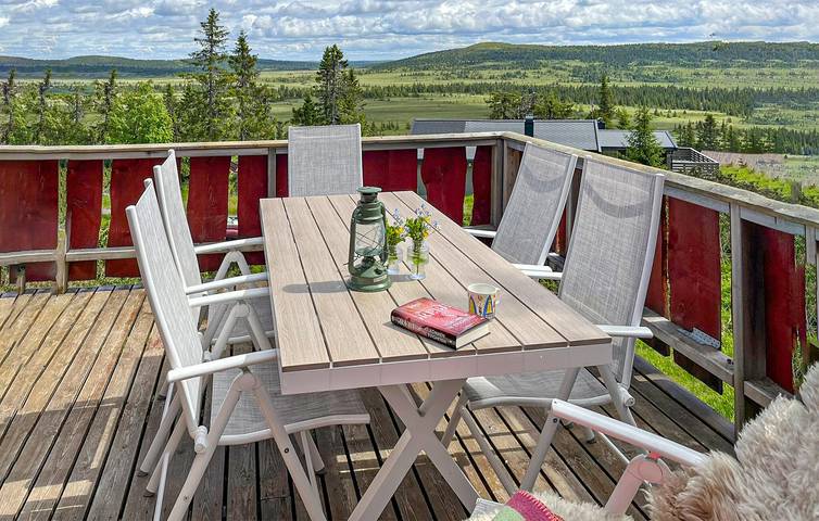 Location de vacances pour 7 personnes, avec terrasse, adapté aux familles dans Sjusjoen - 2