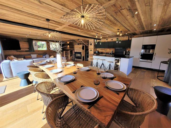 Geräumiges 5*-Chalet mit Whirlpool und Sauna, Haustiere erlaubt in Les Gets, Les Portes du Soleil