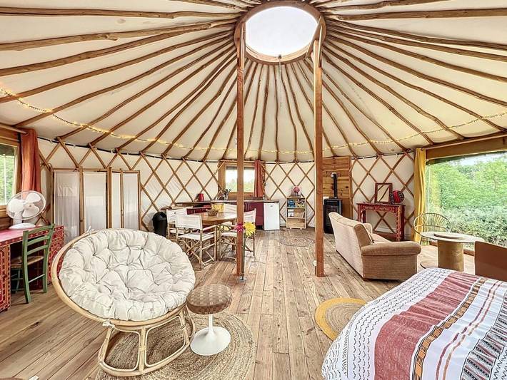 Cottage pour 2 personnes, avec jardin et vue à Archigny