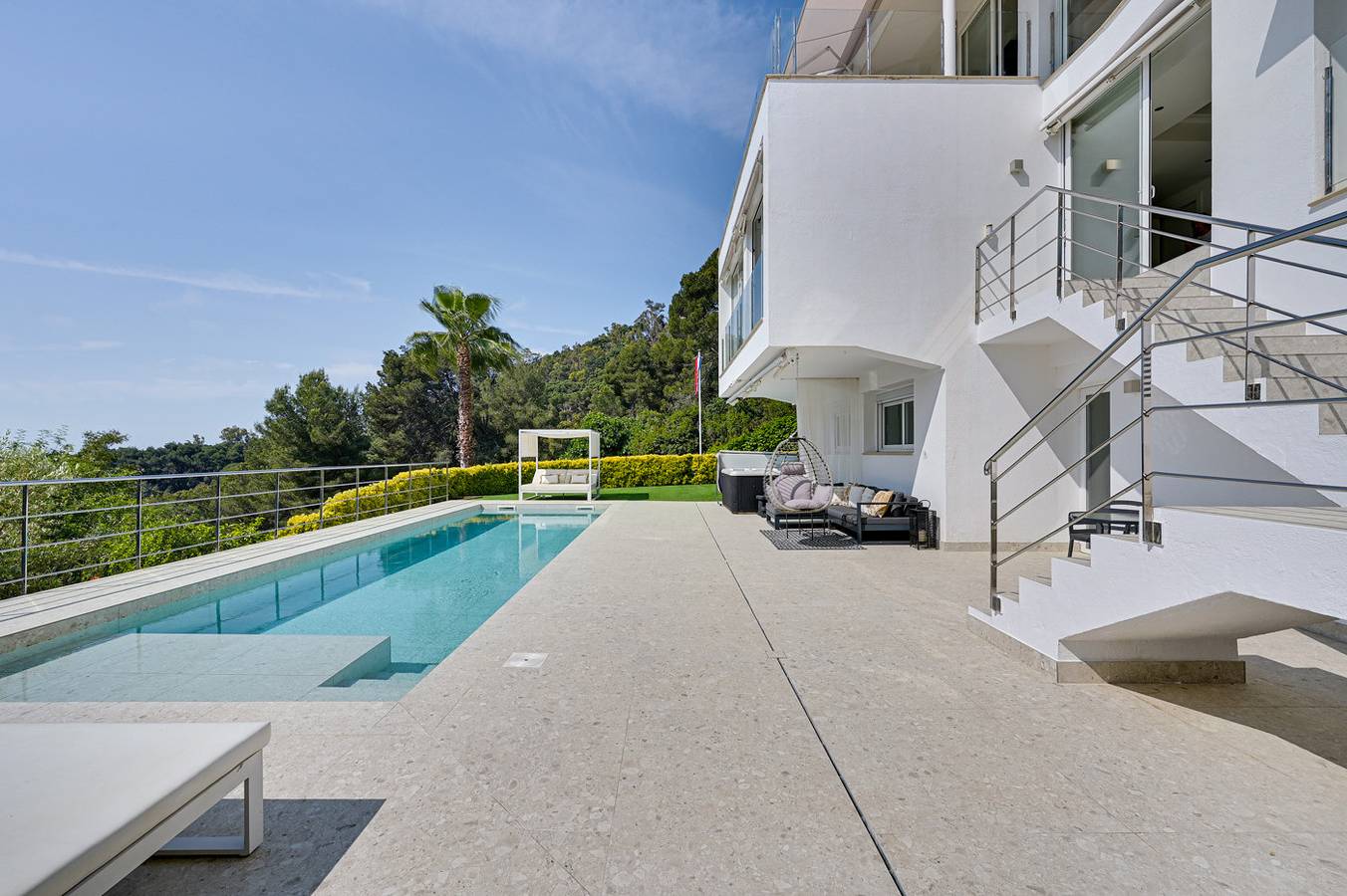 Villa Alta Vista, modern luxury villa with stunnin in Cala San Francisco, Blanes