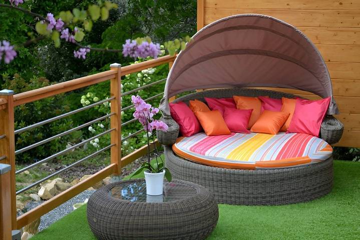 Location de vacances pour 2 personnes, avec piscine ainsi que jacuzzi et jardin à Mornas - 4