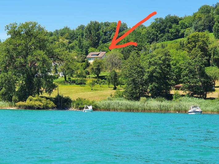 Ferienwohnung für 11 Personen, mit Balkon/Terrasse und Terrasse sowie Garten und Seeblick am Bodensee (Schweiz)