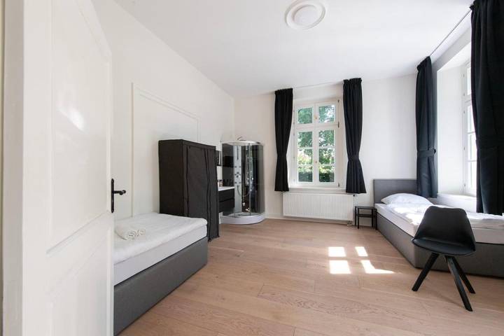 Appartement de vacances pour 15 personnes, avec jardin