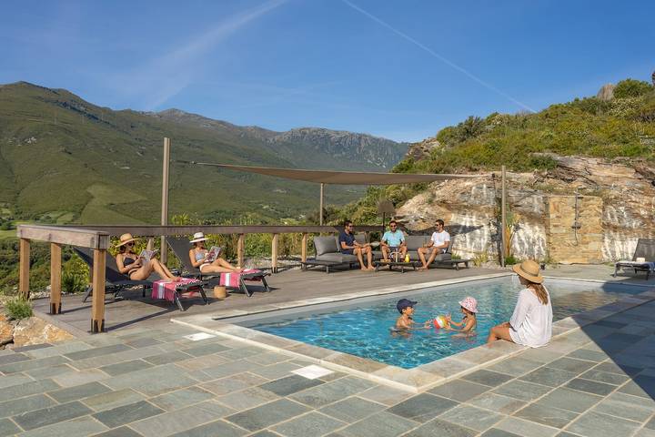 Villa A Roccia entre mer et montagne avec piscine privée in Sisco, Cap Corse