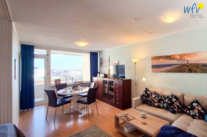 Ferienwohnung für 5 Personen, mit Balkon auf den Ostfriesische Inseln