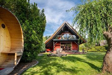 Ferienhaus für 4 Personen, mit Garten und Terrasse sowie Sauna in Burg (Spreewald)