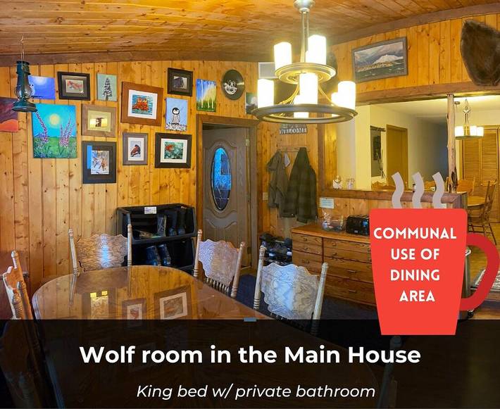 Lodge for 2 people, with terrace and garden, with pets in Alaska