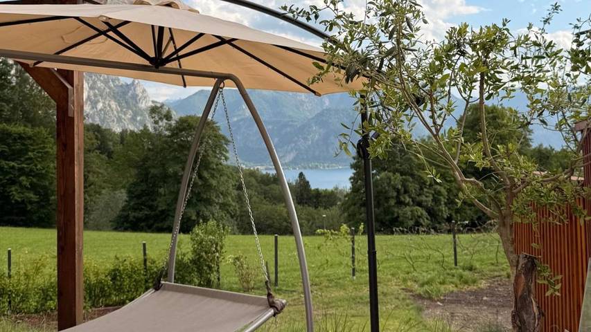 Ferienwohnung für 3 Personen, mit Balkon und Terrasse sowie Seeblick und Ausblick in Steinbach am Attersee - 3