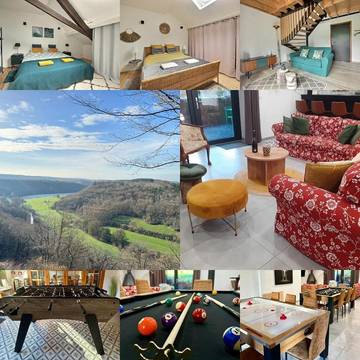 Gîte pour 2 personnes, avec vue et jardin, animaux acceptés à Viroinval