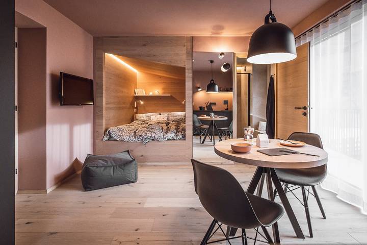 Ferienwohnung für 2 Personen, mit Balkon am Kronplatz